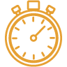 Mustard icon of stopwatch