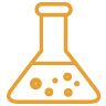 Mustard icon of test tube