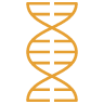 Mustard icon of DNA