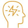 Mustard icon of brainstorm