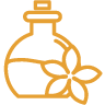 Mustard icon of essential oil flower