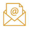 Mustard icon of email